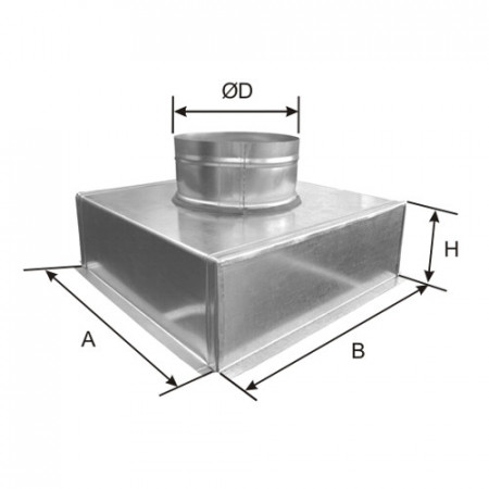 Plenum racord axial