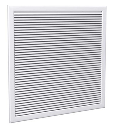 Fixed curved blades grille 595x595 casette ceiling