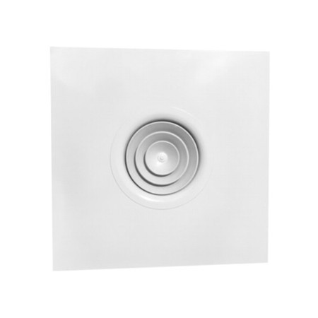 Anemostat patrat cu racord circular 595 / 150