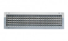 Grila dubla deflexie 525x175 tub circular