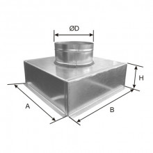 Plenum racord axial