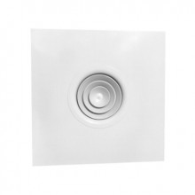 Anemostat patrat 595x595 cu racord circular 150