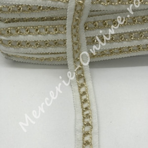Banda pasmanterie cu lant, cca 2cm (la metru) Cod:0706
