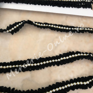 Banda pasmanterie cu perle, cca 2cm (la metru) Cod:0541