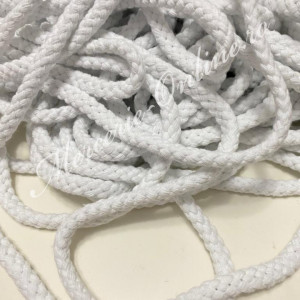 Snur Impletit Bumbac, 8mm, mai multe culori disponibile, (la metru sau 50m/rola) Cod:2261