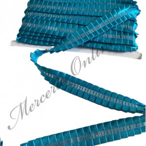 Banda pasmanterie satin cu paiete, cca 2.5cm (9metri/rola) Cod:2133