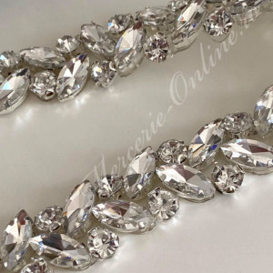 Banda Termoadeziva cu Cristale, Crystal, 2cm (la metru) Cod:2324