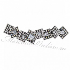 Brosa cu Strasuri, 7.3x1.8cm (la bucata) Cod:2499