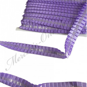 Banda pasmanterie satin cu paiete, cca 2.5cm (9metri/rola) Cod:2133