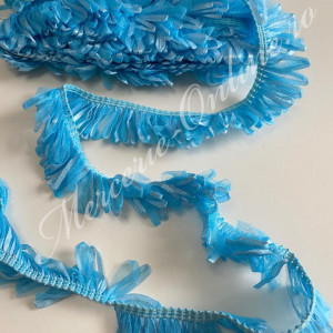 Banda pasmanterie tulle si satin, cca 4cm (9metri/rola) Cod:2107