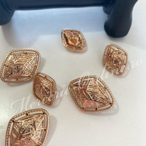 Nasturi Metalici, 15x20mm/20x26mm, (5bucati/set) Cod:2589