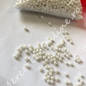 Perle acril fara gaura, 6mm, mai multe culori disponibile (2000bucati/punga) Cod:1059