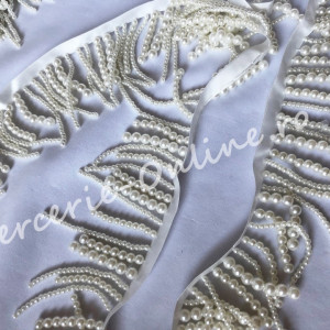 Franjuri perle, lungime cca 7cm (la metru) Cod:0967