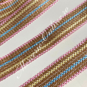 Banda pasmanterie lurex , cca 3cm de (la metru) Cod:2018