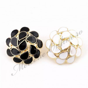 Nasturi Metalici Floare, 20mm, (5bucati/set) Cod:2275