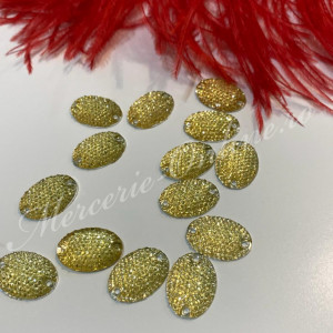 Pietre de cusut acrylic, 16x23mm (10bucati/pachet) Cod:2553