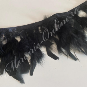 Banda pene curcan, Negru (la metru) Cod:2390