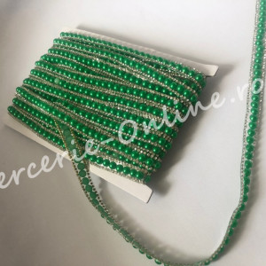 Banda termoadeziva perle si strasuri, latime cca 1cm (la metru) Cod:1090