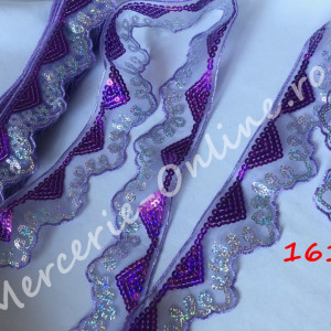 Dantela paiete, cca 5cm (10metri/rola) Cod:0943