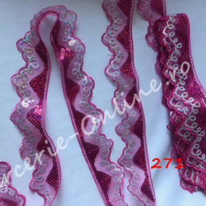 Dantela paiete, cca 5cm (10metri/rola) Cod:0944