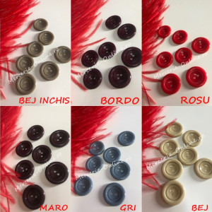 Nasturi Plastic cu doua gauri, marime 25mm (10buc/punga) Cod:1162
