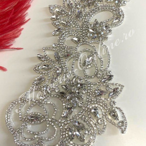 Aplicatie Termoadeziva cu Cristale, Crystal, 14x24cm (la bucata) Cod:2384