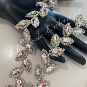 Banda Termoadeziva cu Cristale, Crystal, 3cm (la metru) Cod:2594
