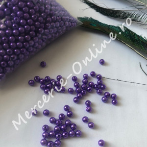 Perle plastic cu gaura, 8mm, mai multe culori dsponibile, (500grame/punga) Cod:1241