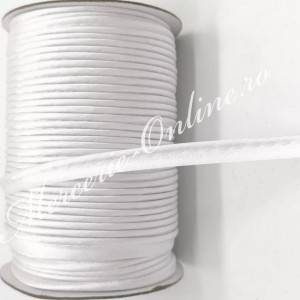 Vipusca Satin, 1cm, Alb (72yards/rola) Cod:1534