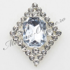 Aplicatie cusut perle si strasuri, 30x23mm (2bucati/pachet) Cod:8050