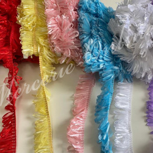 Banda pasmanterie tulle si satin, cca 4cm (9metri/rola) Cod:2107