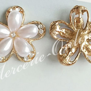 Aplicatie cusut perle si strasuri, 25mm (2bucati/pachet) Cod:2653