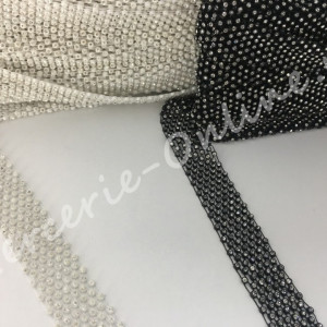 Banda decorativa cu strasuri oglinda, latime cca 3cm, mai multe culori disponibile (la metru) Cod:0066