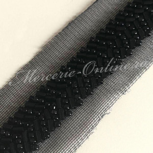 Banda pasmanterie margele, cca 1.8cm (la metru) Cod:2411