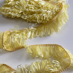 Banda pasmanterie tulle si satin, cca 4cm (9metri/rola) Cod:2107