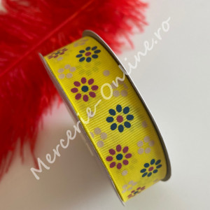 Banda rips cu flori, latime 2.5cm, (22metri/rola) Cod:1338