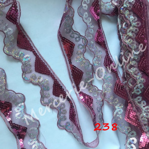 Dantela paiete, cca 5cm (10metri/rola) Cod:0944