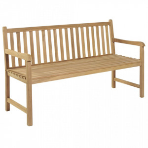 Banca de gradina, 150 cm, lemn de tec - V43247V
