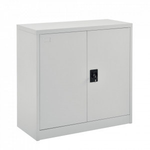 Dulap birou, 90 x 40 x 90 cm cu 2 chei gri deschis - P80216387