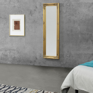 Oglinda de perete Livorno G 132 x 42 x 3,5 cm lemn auriu - P70635186