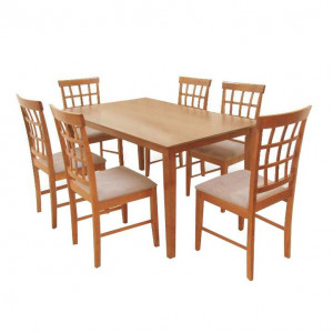 Set dining 1+6, culoarea cireş - TP203061