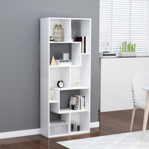 Biblioteca, alb, 67 x 24 x 161 cm, PAL - V801877V
