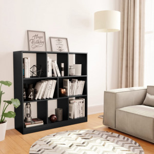 Biblioteca, negru, 97,5 x 29,5 x 100 cm, PAL - V800172V