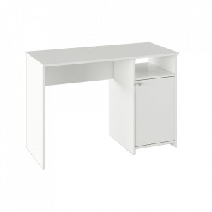 Birou, măsuţă, masă PC albă, 110 cm - TP305843
