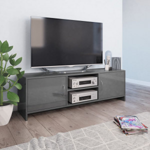 Comoda TV, gri extralucios, 120 x 30 x 37,5 cm, PAL - V800287V