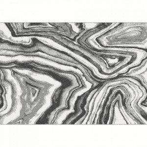 Covor, alb-negru, 67x120 cm - TP267963