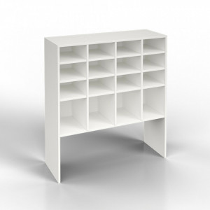 OSRA1 - Rafturi hol 92 cm, birou, biblioteca, living - Alb, Sonoma, Beton