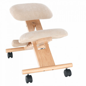 Scaun tip kneeling ergonomic, crem, 46x65x56-72 cm - TP279432