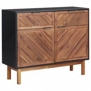 Servanta, 90 x 33,5 x 75 cm, lemn masiv de acacia si MDF - V289902V