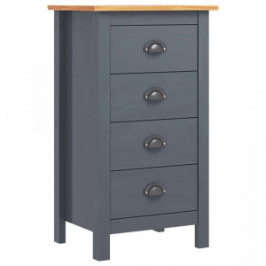 Servanta Hill Range, gri, 46 x 35 x 80 cm, lemn masiv de pin - V288913V